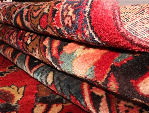 Mahal Red Hand Knotted 102 X 135 Area Rug 400-17164 Image 18