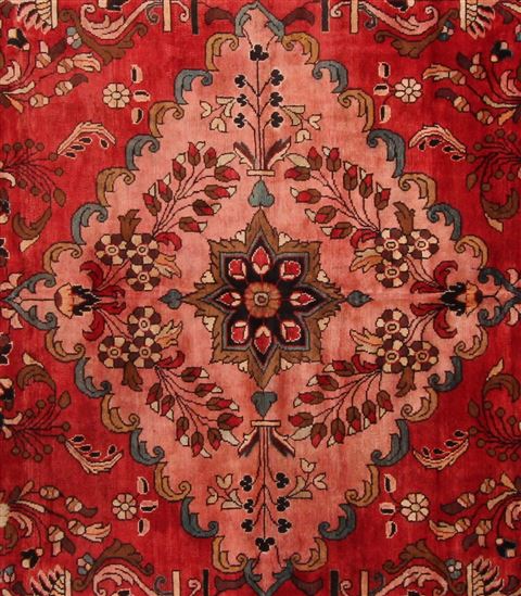 Mahal Red Hand Knotted 102 X 135 Area Rug 400-17164 Image 20
