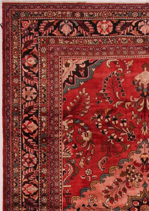 Mahal Red Hand Knotted 102 X 135 Area Rug 400-17164 Image 21