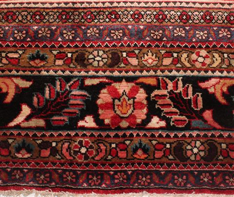 Mahal Red Hand Knotted 102 X 135 Area Rug 400-17164 Image 6