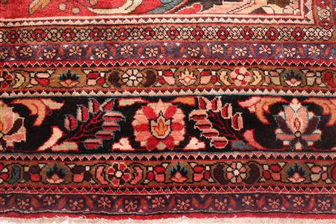 Mahal Red Hand Knotted 102 X 135 Area Rug 400-17164 Image 7