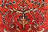 Mahal Red Hand Knotted 102 X 135  Area Rug 400-17164 Thumb 4