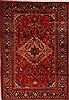 Mahal Red Hand Knotted 102 X 135  Area Rug 400-17164 Thumb 0