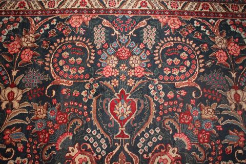 Khoy Black Hand Knotted 102 X 135 Area Rug 400-17165 Image 15