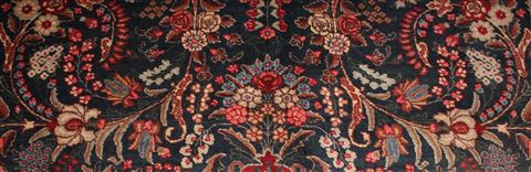 Khoy Black Hand Knotted 102 X 135 Area Rug 400-17165 Image 16