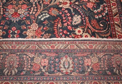 Khoy Black Hand Knotted 102 X 135 Area Rug 400-17165 Image 18