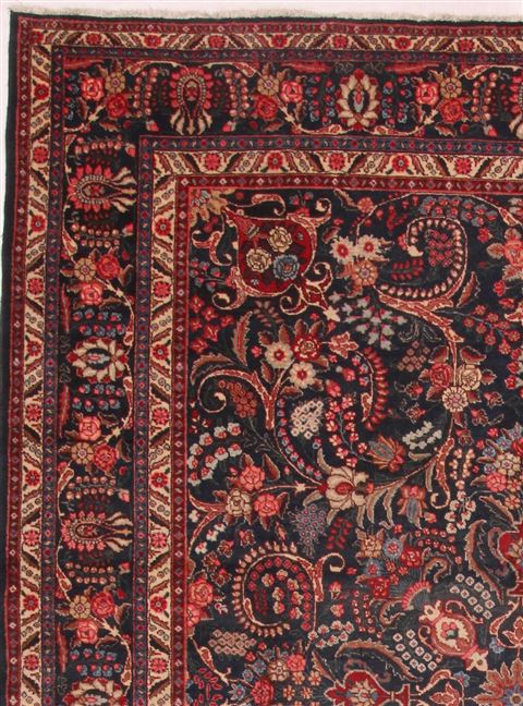 Khoy Black Hand Knotted 102 X 135 Area Rug 400-17165 Image 1