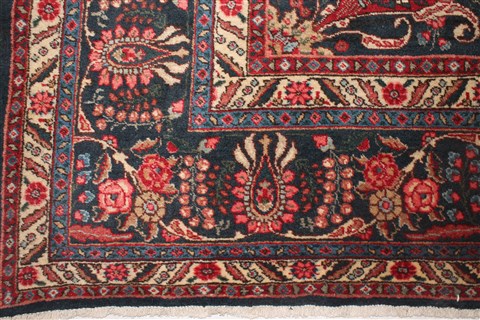 Khoy Black Hand Knotted 102 X 135 Area Rug 400-17165 Image 9