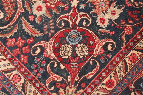 Khoy Black Hand Knotted 102 X 135 Area Rug 400-17165 Image 10