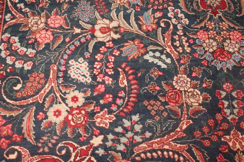 Khoy Black Hand Knotted 102 X 135 Area Rug 400-17165 Image 12