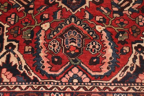 Bakhtiar Red Hand Knotted 1010 X 133 Area Rug 400-17166 Image 8