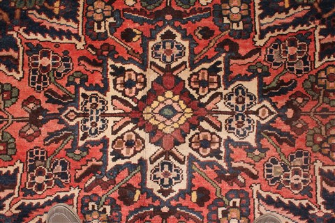 Bakhtiar Red Hand Knotted 1010 X 133 Area Rug 400-17166 Image 10