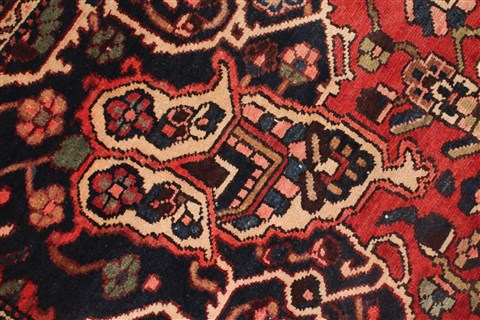 Bakhtiar Red Hand Knotted 1010 X 133 Area Rug 400-17166 Image 14