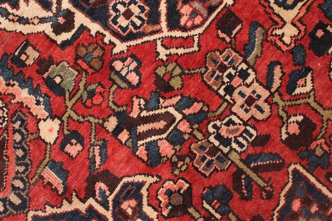 Bakhtiar Red Hand Knotted 1010 X 133 Area Rug 400-17166 Image 16