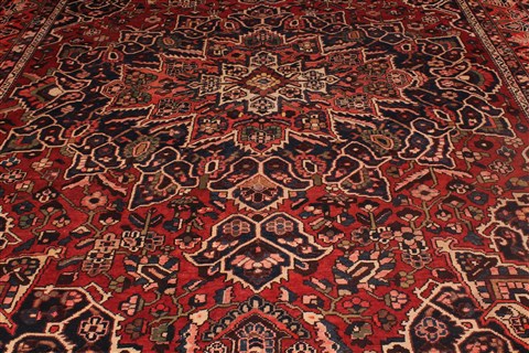 Bakhtiar Red Hand Knotted 1010 X 133 Area Rug 400-17166 Image 21