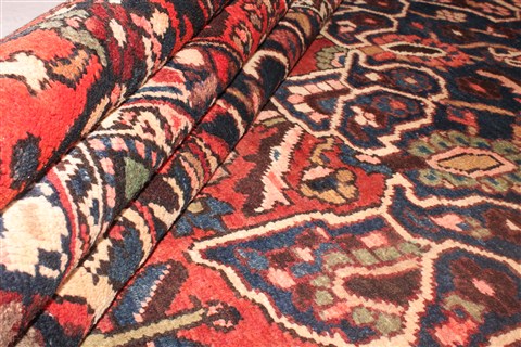 Bakhtiar Red Hand Knotted 1010 X 133 Area Rug 400-17166 Image 26