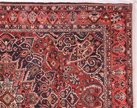 Bakhtiar Red Hand Knotted 1010 X 133 Area Rug 400-17166 Image 3
