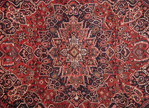 Bakhtiar Red Hand Knotted 1010 X 133 Area Rug 400-17166 Image 5