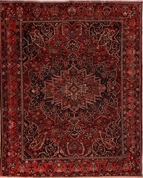Bakhtiar Red Hand Knotted 1010 X 133 Area Rug 400-17166 Image 0