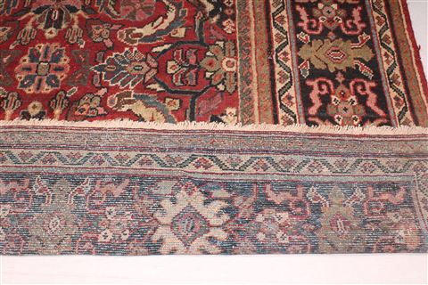 Moshk Abad Red Hand Knotted 107 X 138 Area Rug 400-17167 Image 8