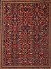 Moshk Abad Red Hand Knotted 107 X 138 Area Rug 400-17167 Thumb 1