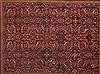 Moshk Abad Red Hand Knotted 107 X 138  Area Rug 400-17167 Thumb 2