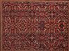 Moshk Abad Red Hand Knotted 107 X 138 Area Rug 400-17167 Thumb 2