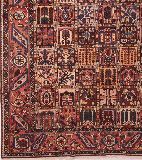 Bakhtiar Brown Hand Knotted 105 X 131 Area Rug 400-17170 Image 4