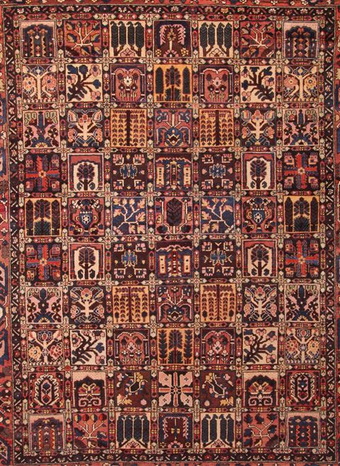 Bakhtiar Brown Hand Knotted 105 X 131 Area Rug 400-17170 Image 6