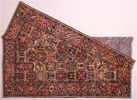 Bakhtiar Brown Hand Knotted 105 X 131 Area Rug 400-17170 Image 7
