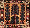Bakhtiar Brown Hand Knotted 105 X 131 Area Rug 400-17170 Thumb 32