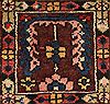 Bakhtiar Brown Hand Knotted 105 X 131 Area Rug 400-17170 Thumb 34