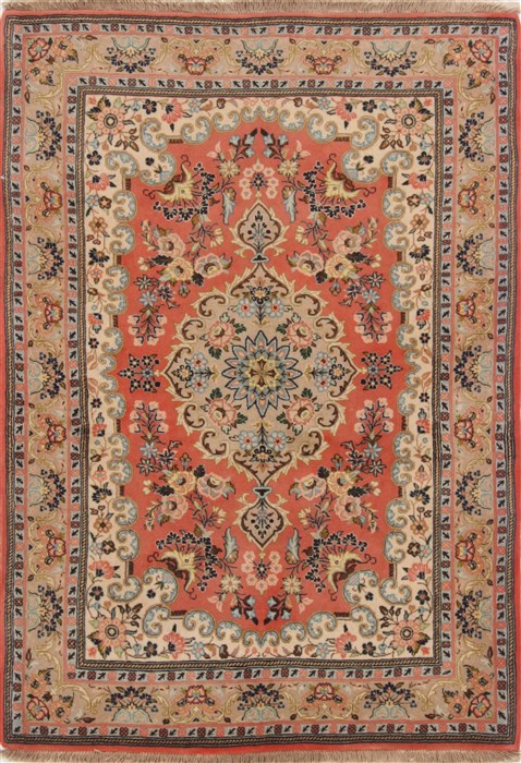 Sarouk Purple Hand Knotted 39 X 53  Area Rug 251-17171 Image 0