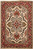 Sarouk Beige Hand Knotted 37 X 53  Area Rug 251-17172 Thumb 0