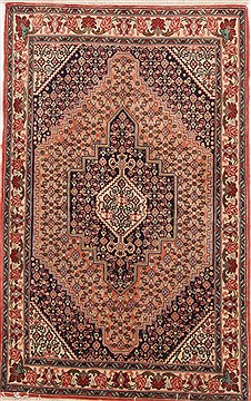 Persian Bidjar Multicolor Rectangle 3x5 ft Wool Carpet 17178
