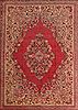 Moshk Abad Red Hand Knotted 104 X 137  Area Rug 400-17180 Thumb 3