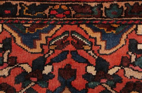 Bakhtiar Purple Square Hand Knotted 98 X 110 Area Rug 400-17182 Image 11
