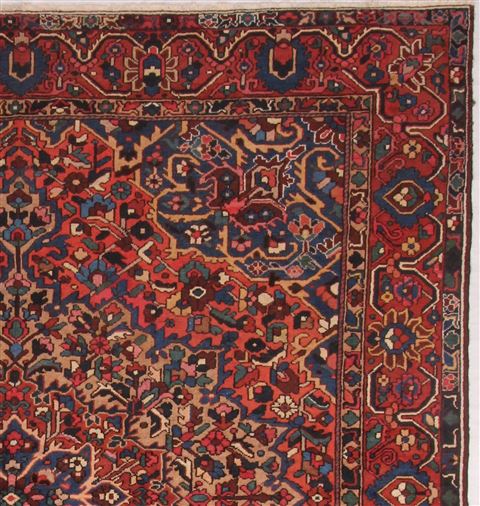 Bakhtiar Purple Square Hand Knotted 98 X 110 Area Rug 400-17182 Image 2