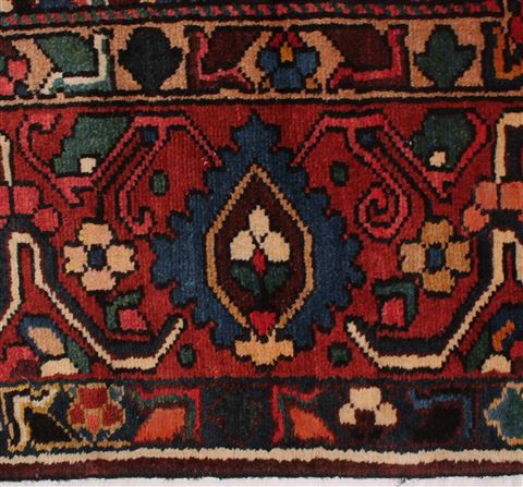 Bakhtiar Purple Square Hand Knotted 98 X 110 Area Rug 400-17182 Image 6