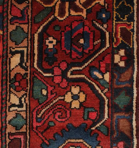 Bakhtiar Purple Square Hand Knotted 98 X 110 Area Rug 400-17182 Image 7