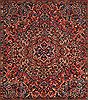 Bakhtiar Purple Square Hand Knotted 98 X 110  Area Rug 400-17182 Thumb 4
