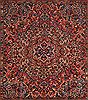Bakhtiar Purple Square Hand Knotted 98 X 110 Area Rug 400-17182 Thumb 4