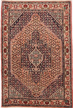 Persian Bidjar Multicolor Rectangle 3x4 ft Wool Carpet 17183