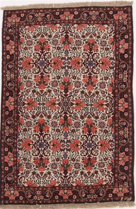 Bidjar Beige Hand Knotted 35 X 50 Area Rug 251-17185 Image 0