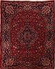 Mashad Red Hand Knotted 101 X 127  Area Rug 400-17186 Thumb 0