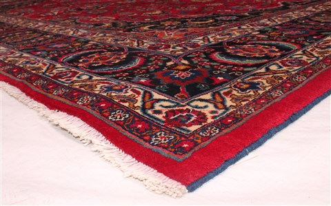 Mashad Red Square Hand Knotted 101 X 114 Area Rug 400-17188 Image 6