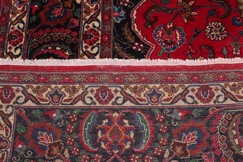Mashad Red Square Hand Knotted 101 X 114 Area Rug 400-17188 Image 7
