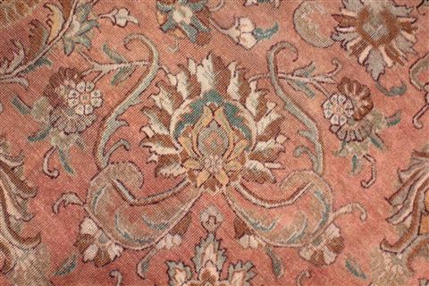 Tabriz Purple Square Hand Knotted 101 X 113 Area Rug 400-17190 Image 11