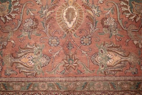 Tabriz Purple Square Hand Knotted 101 X 113 Area Rug 400-17190 Image 12