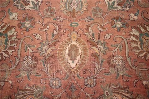 Tabriz Purple Square Hand Knotted 101 X 113 Area Rug 400-17190 Image 13